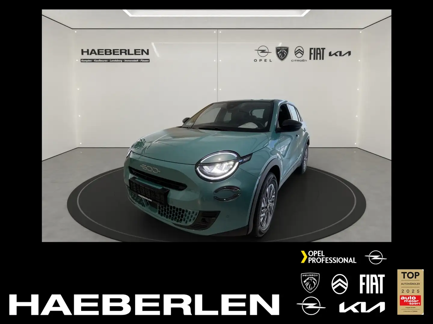 Fiat 600 1.2 Matrix+LED+SHZ+Winterp.+LM+PDC+SoundSys Bleu - 1