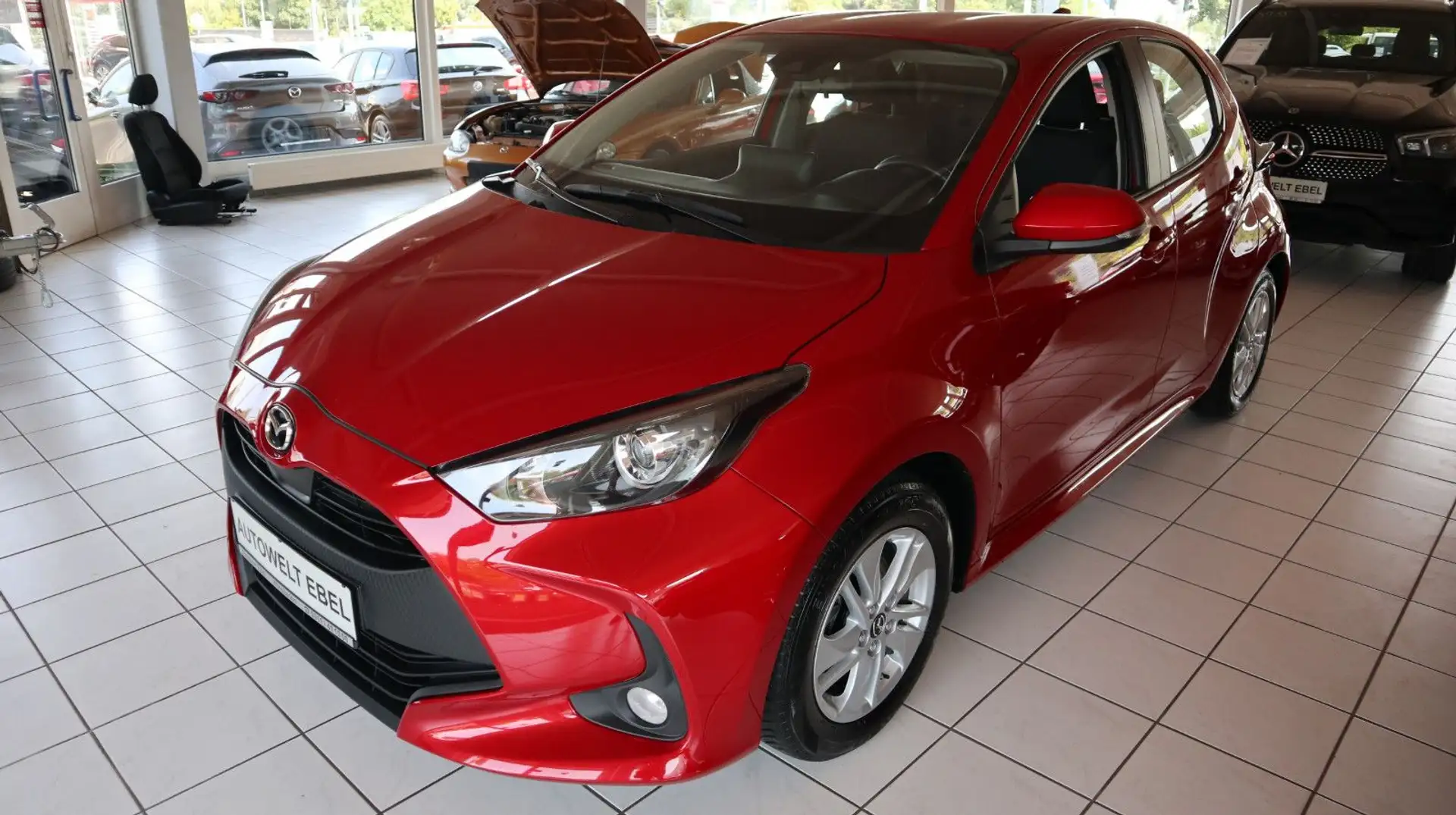 Mazda 2 Hybrid*AUTOMATIK*RFK*SHZ*TÜV NEU*GRA 05/2028* Rot - 1