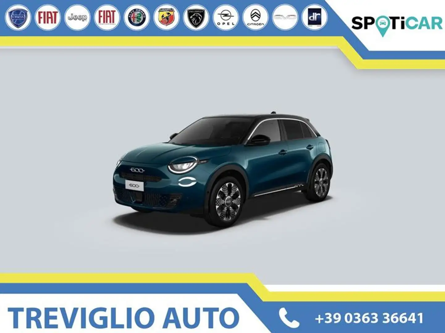 Fiat 600 Hybrid 145 CV DCT MHEV La Prima Blu/Azzurro - 1