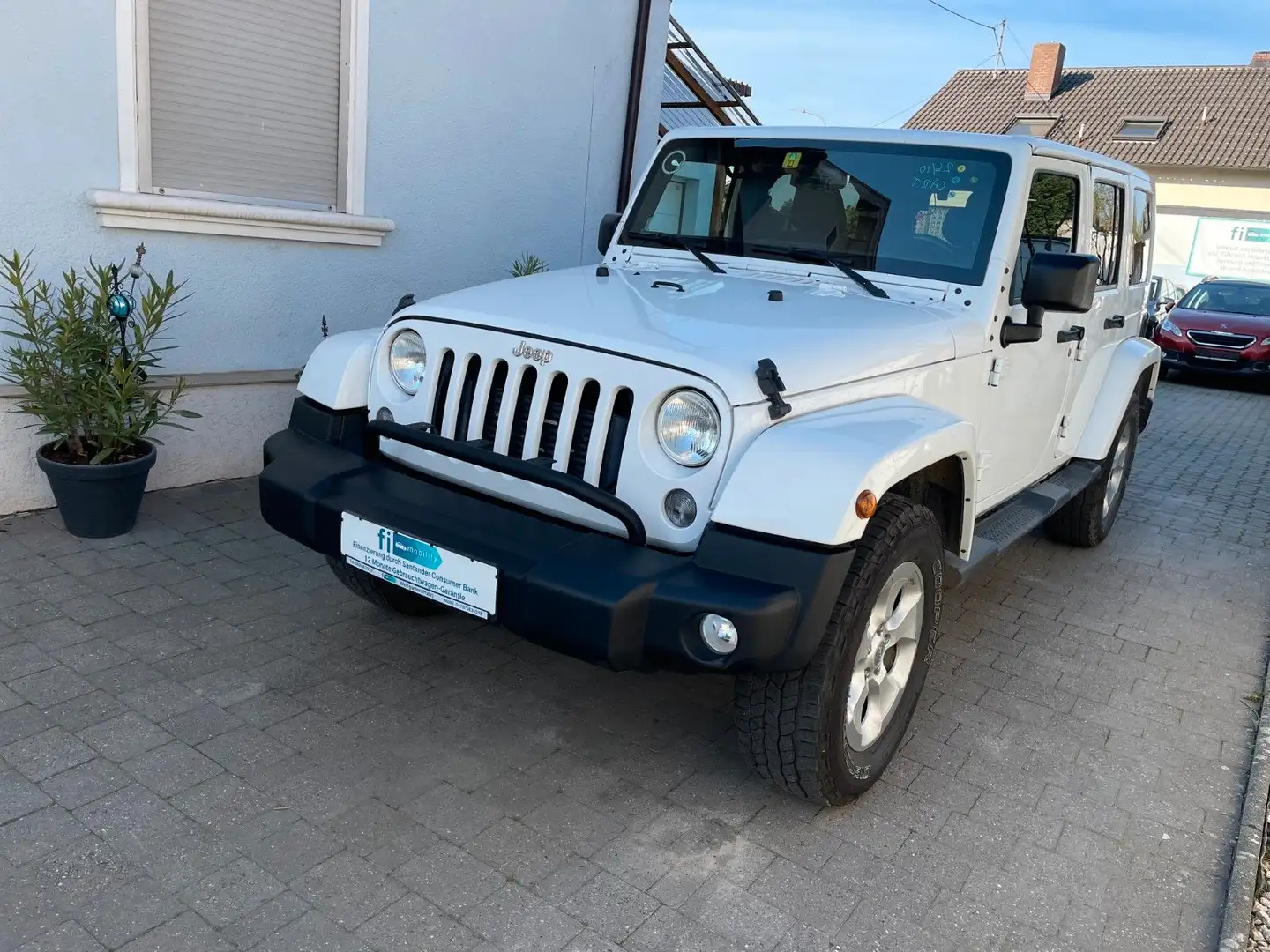 Jeep Wrangler / Wrangler Unlimited Sahara Navi Leder Weiß - 1