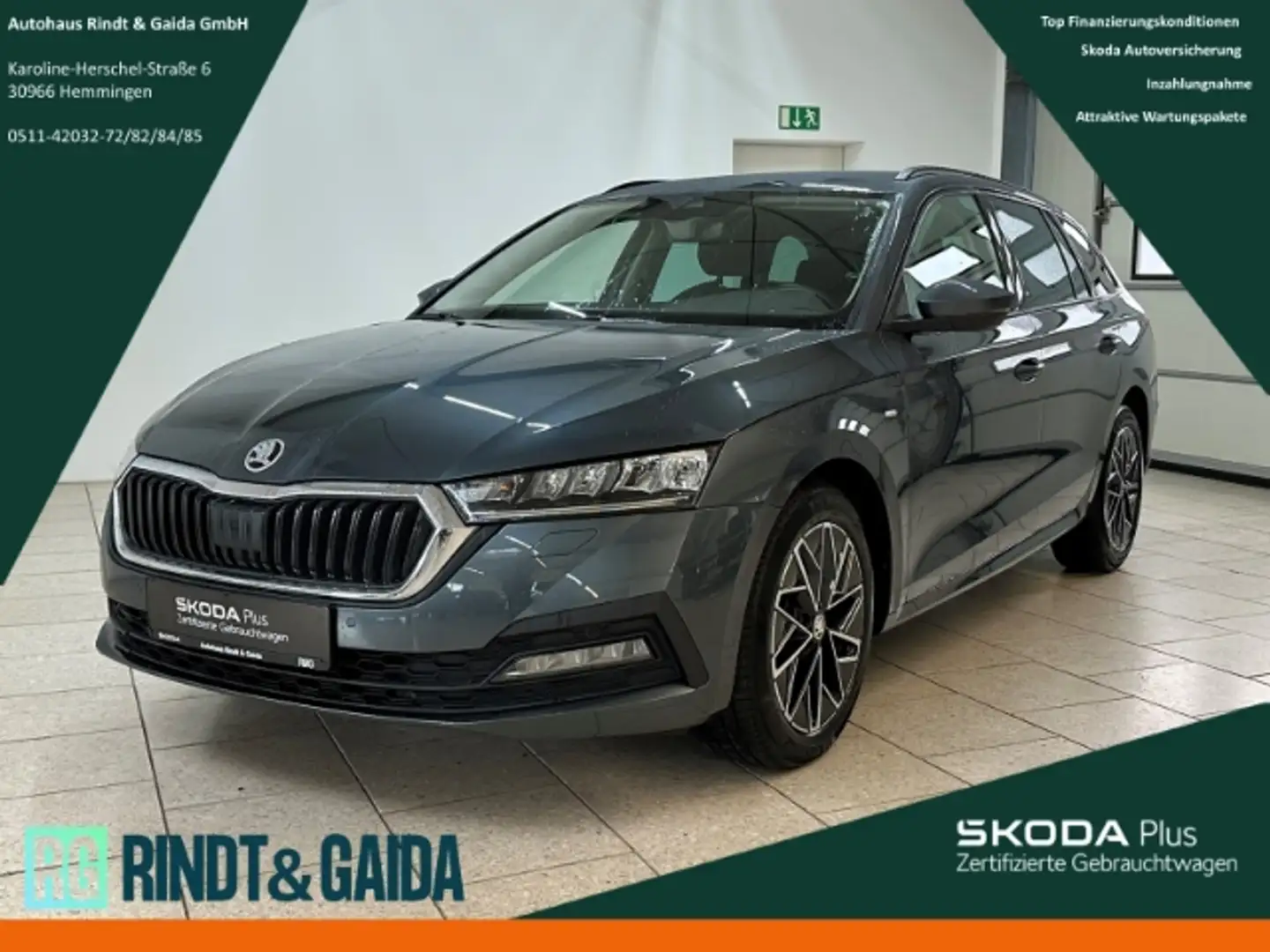 Skoda Octavia 2.0 TDI DSG Combi Clever ACC Navi Kamera Grau - 1
