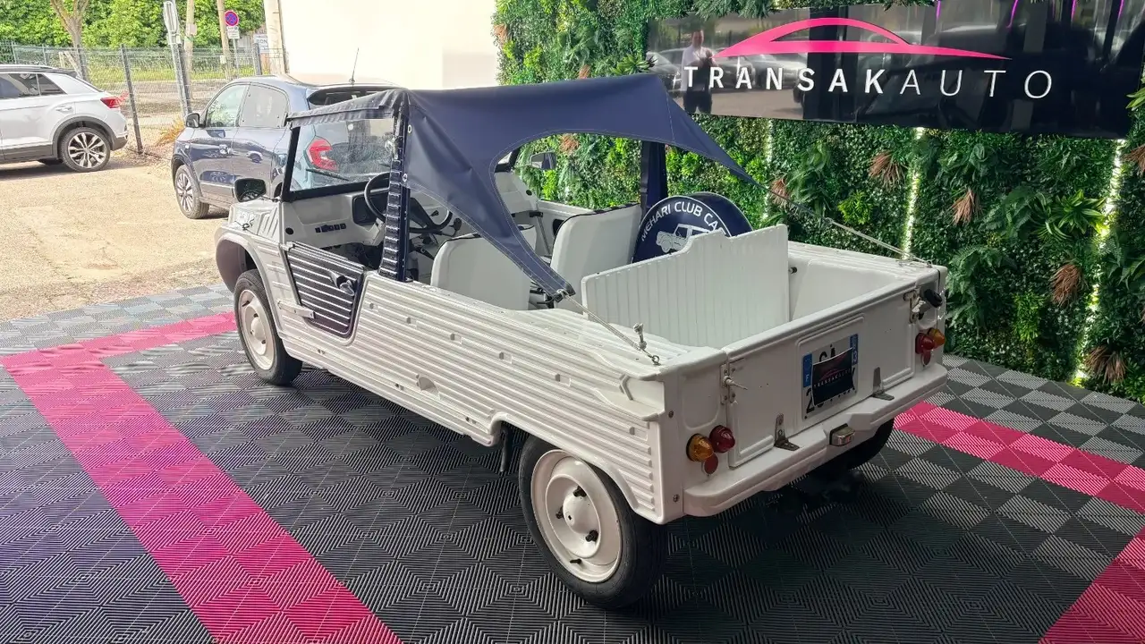 Citroen Méhari 4x2 0.6 L 29 cv Club Cassis Sellerie cuir Revision OK Roue de secours, foto 4