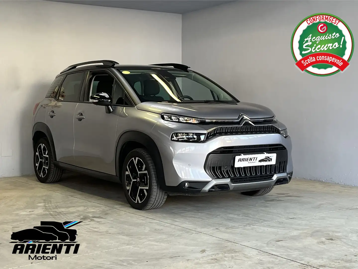 Citroen C3 Aircross 1.2cc SHINE 130cv CAMBIO AUTOMATICO-FULL OPTIONAL Argento - 1