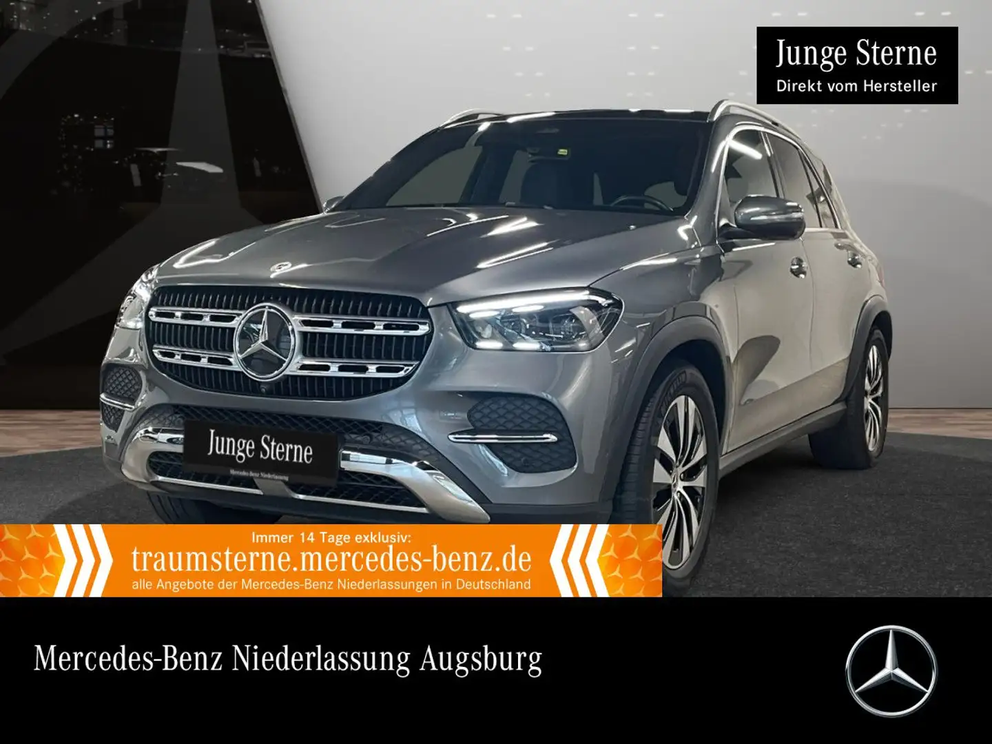 Mercedes-Benz GLE 350 de 4M PANO+360+AHK+MULTIBEAM+SPUR+TOTW+9G Grau - 1
