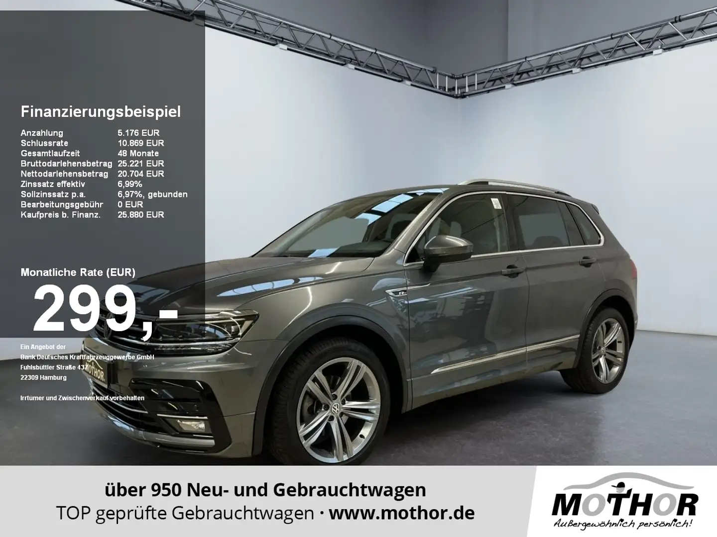 Volkswagen Tiguan Highline 1.5TSI DSG Virtuelles Cockpit ACC Grau - 1