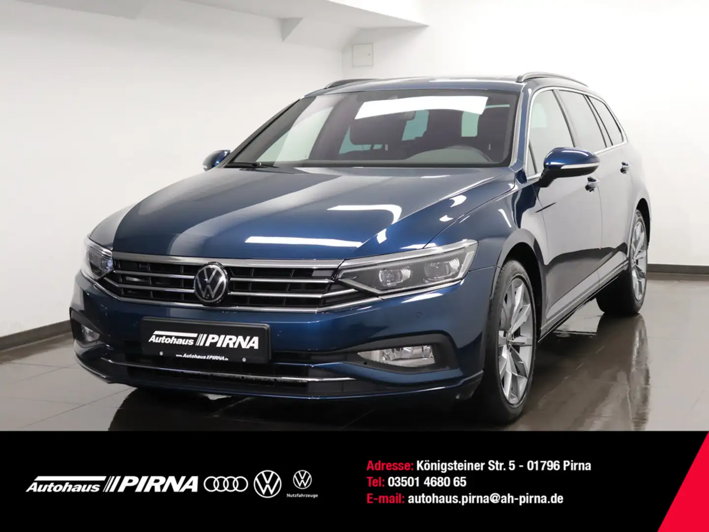 Volkswagen Passat Variant 2.0 TDI Business Panorama Matrix Blau - 1