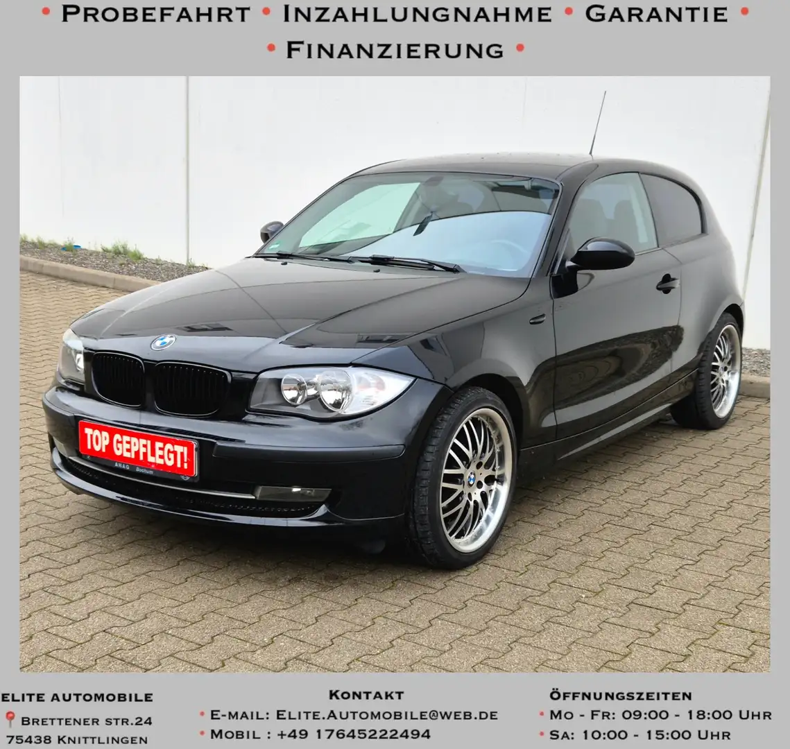 BMW 118 118i Schwarz - 1