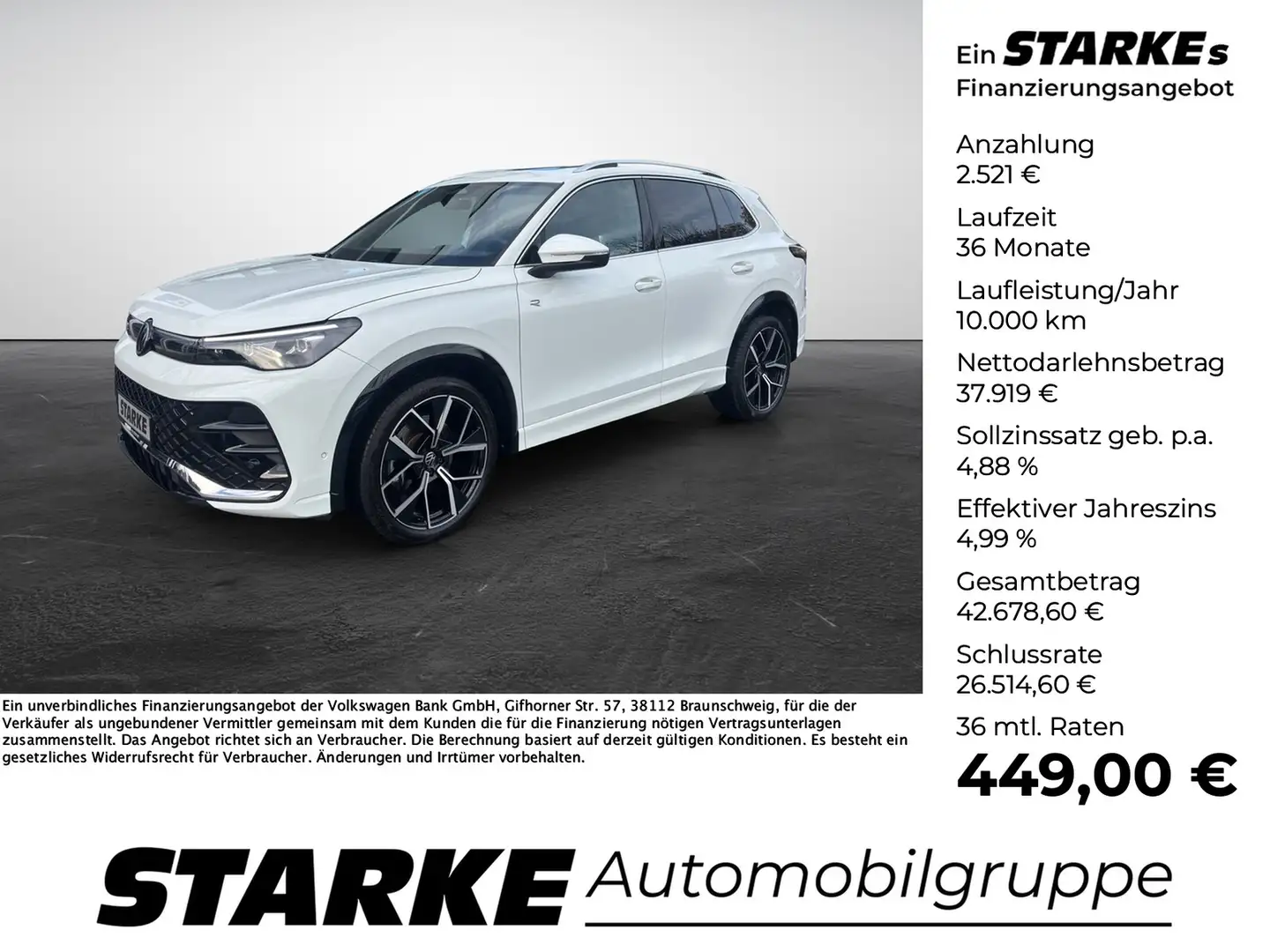 Volkswagen Tiguan 2.0 TDI DSG R-Line Weiß - 1