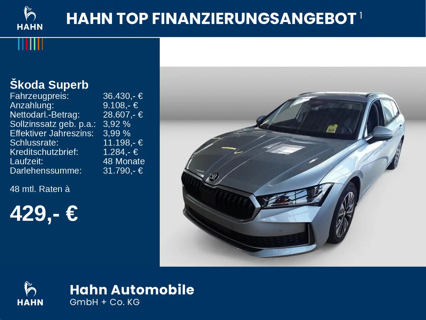 Skoda Superb Combi 2.0TDI DSG Selection Matrix AHK ACC Silber - 2