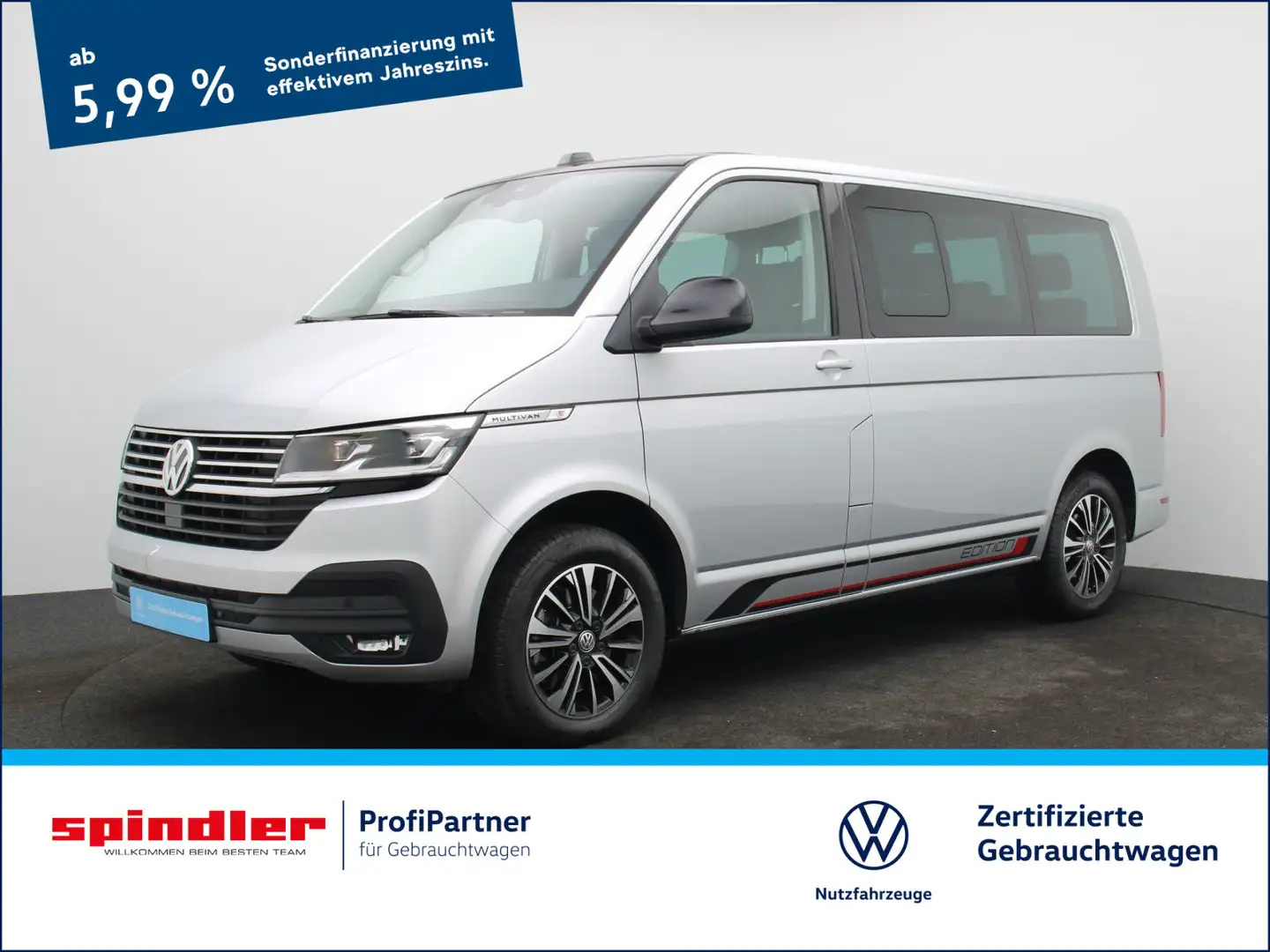 Volkswagen T6.1 Multivan Edition DSG/ Standh, AHK, RFK, LED Silber - 1