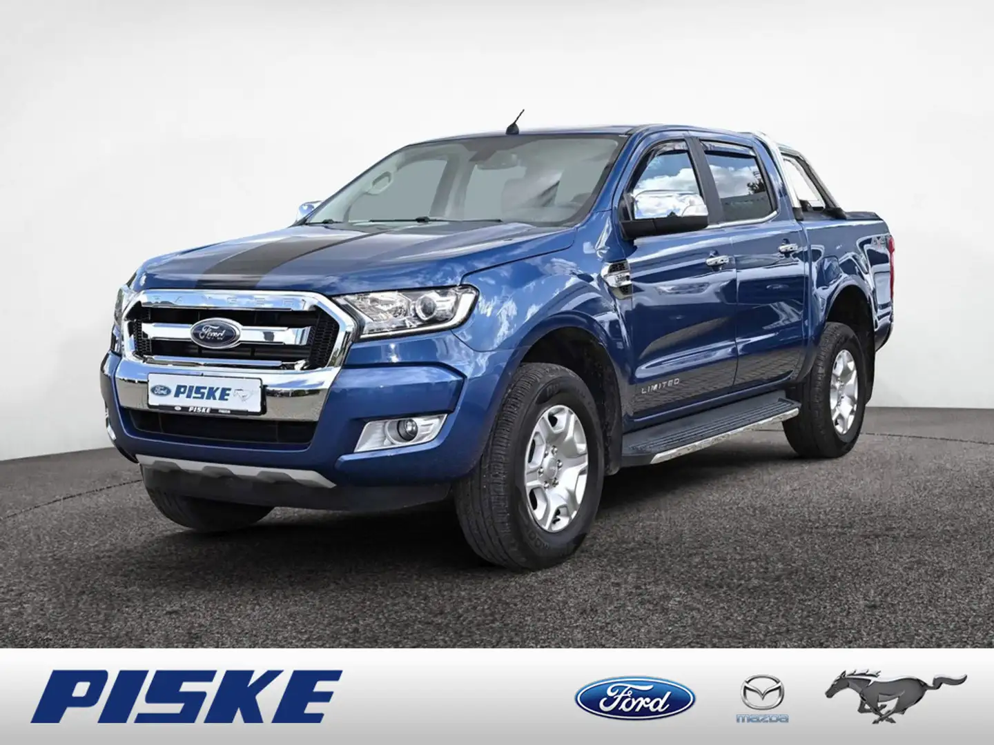 Ford Ranger 3.2 Limited 4x4 Doka PDC SHZ FACEL. Blau - 1