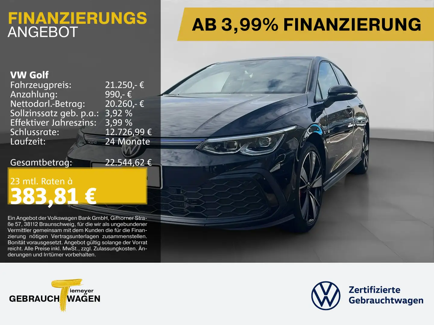 Volkswagen Golf GTE GTE LM18 NAVI ACC DAB+ APP-CONNECT Noir - 1