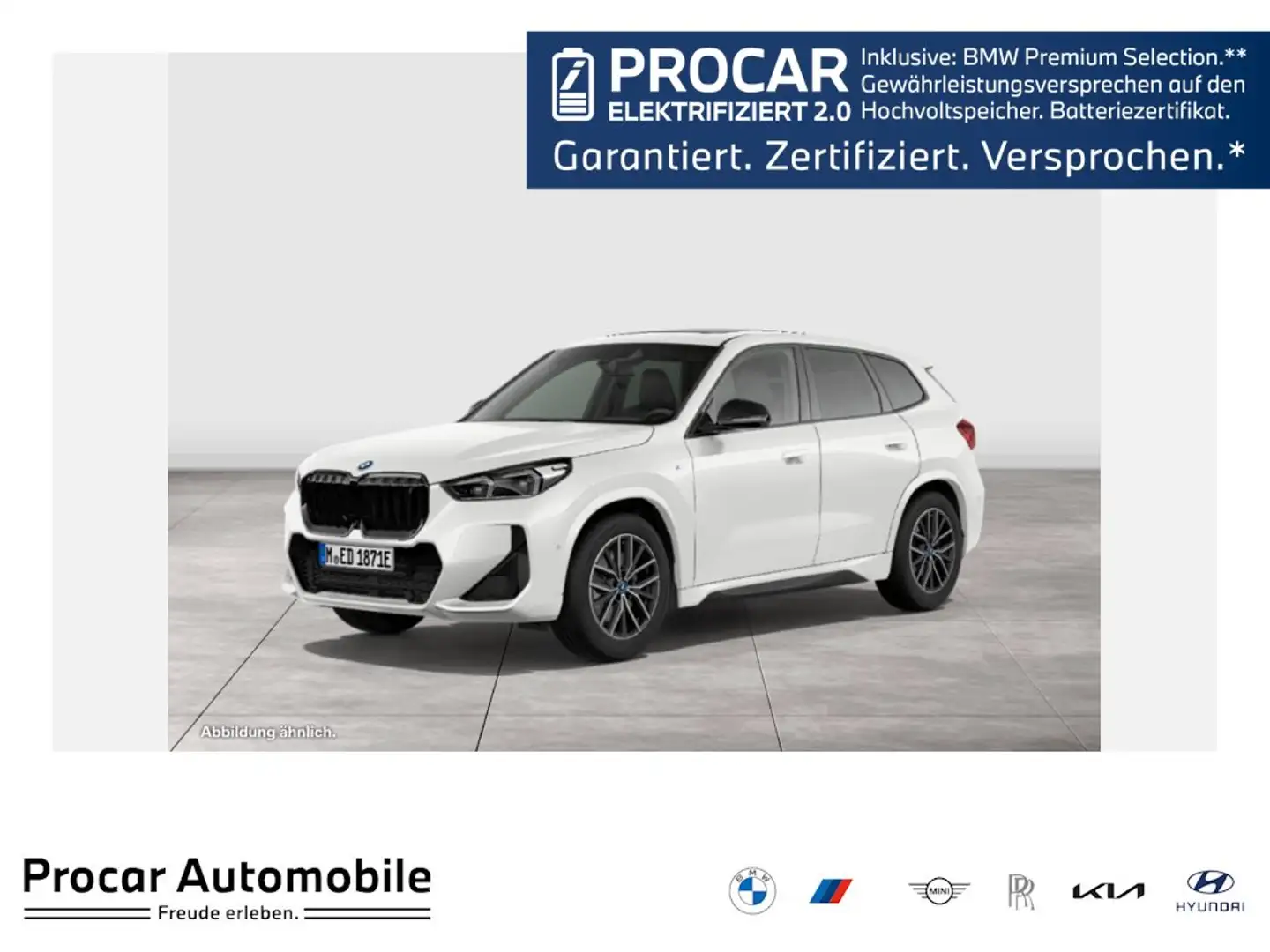 BMW iX1 xDrive30 M Sport DA+ PA+ HuD Lhz HK Pano AHK Weiß - 1