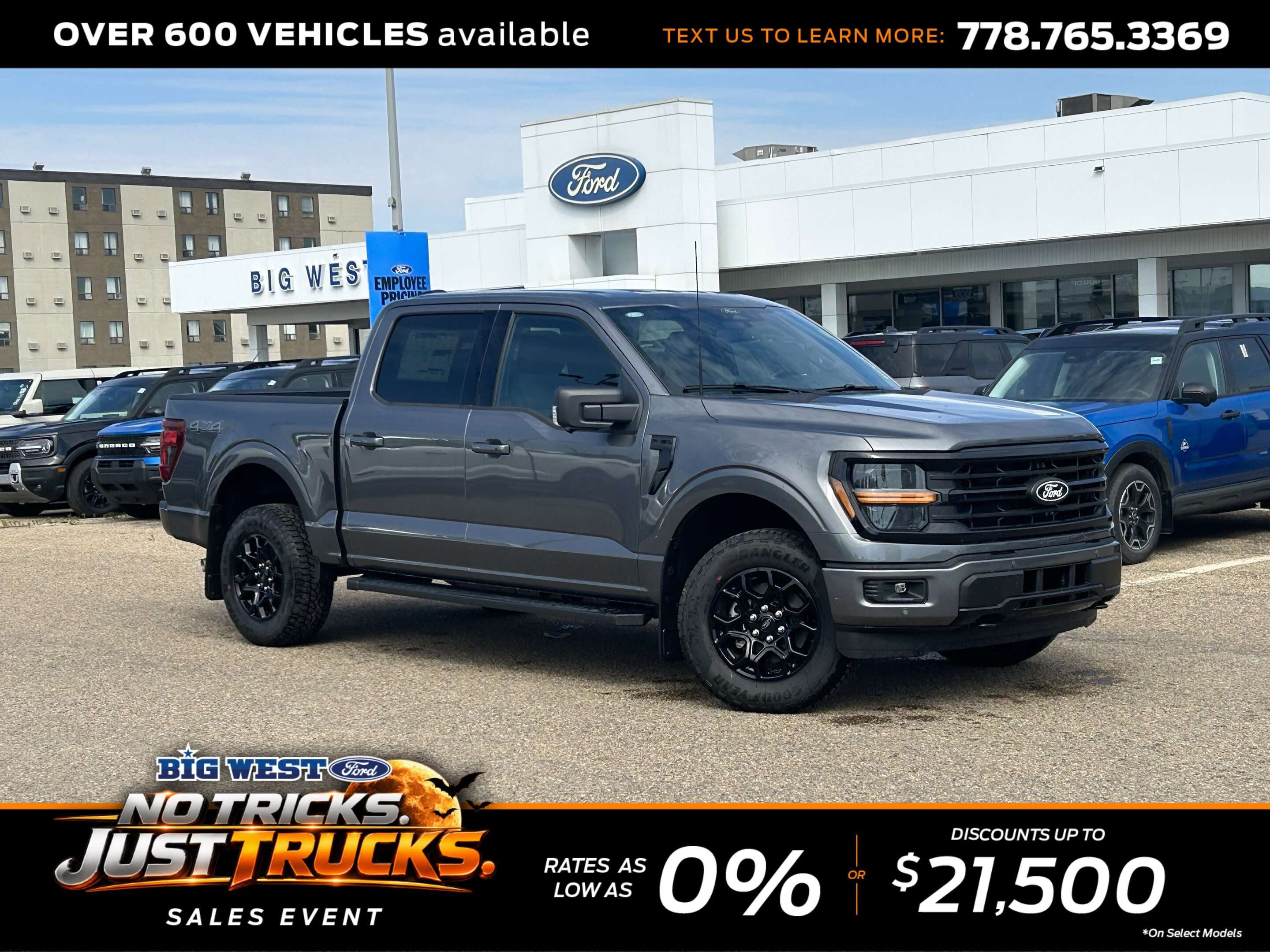 Gray 2026 Ford F-150 Pickup Truck Four-Wheel Drive Automatic