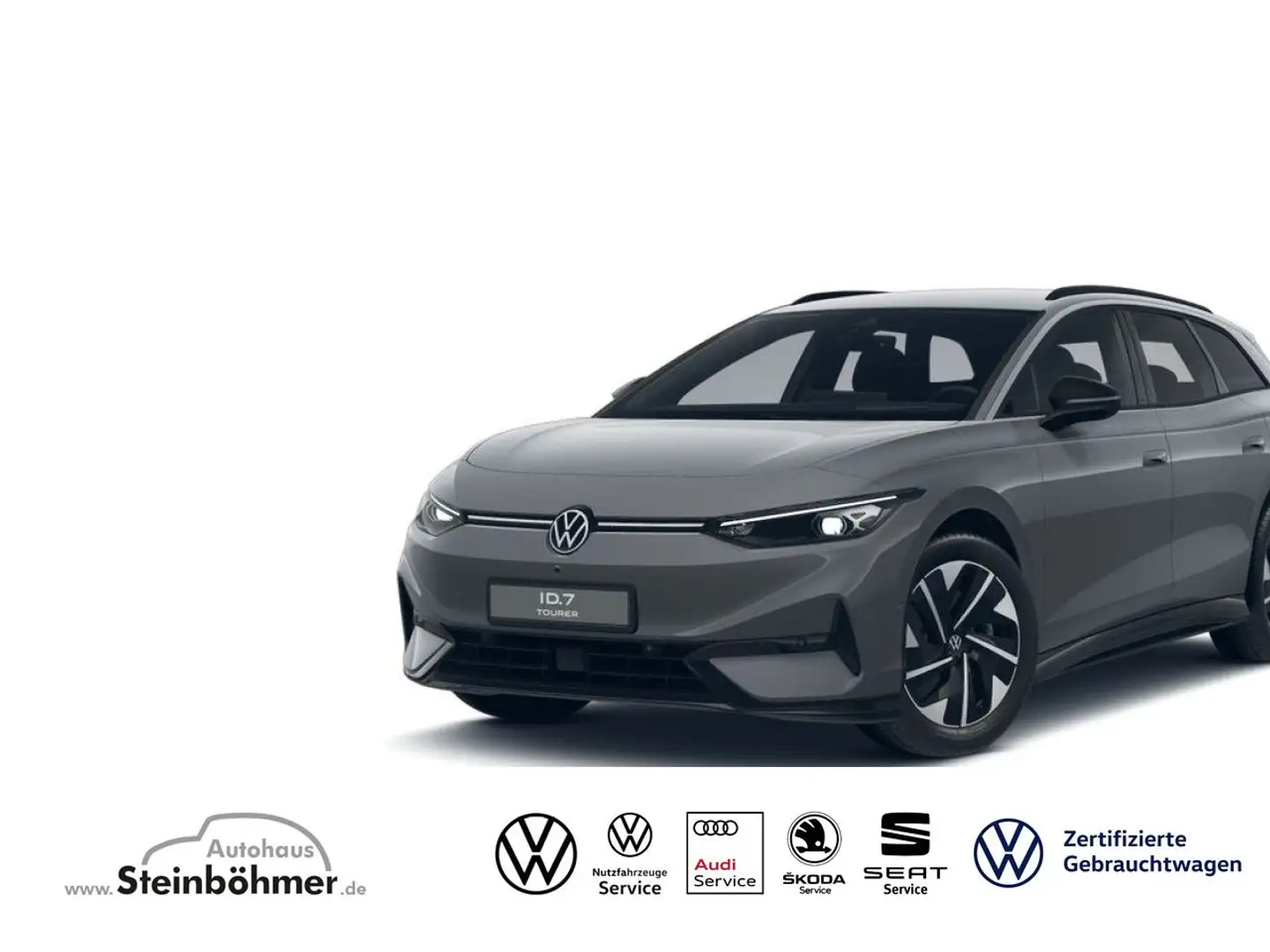 Volkswagen ID.7 Tourer Pro 77 kWh HeadUp RearView SideAssist Grigio - 1