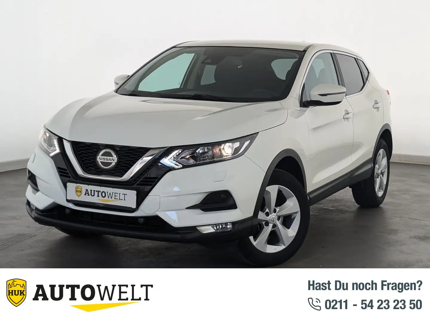 Nissan Qashqai Qashqai 1.2 DIG-T Acenta 4x2 AHK+NAVI+RFK+SHZ+ BC Weiß - 1