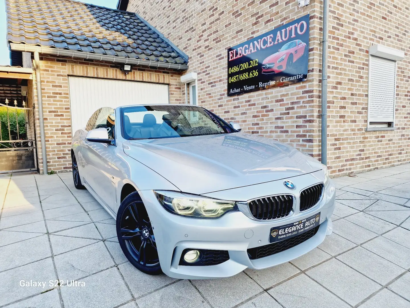 BMW 420 dAS Cabriolet-Pack M-Full Opt-Garantie Gris - 1