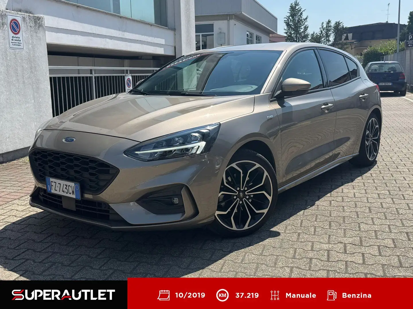 Ford Focus 5 Porte 1.0 EcoBoost 125cv ST-Line S&S Beige - 1