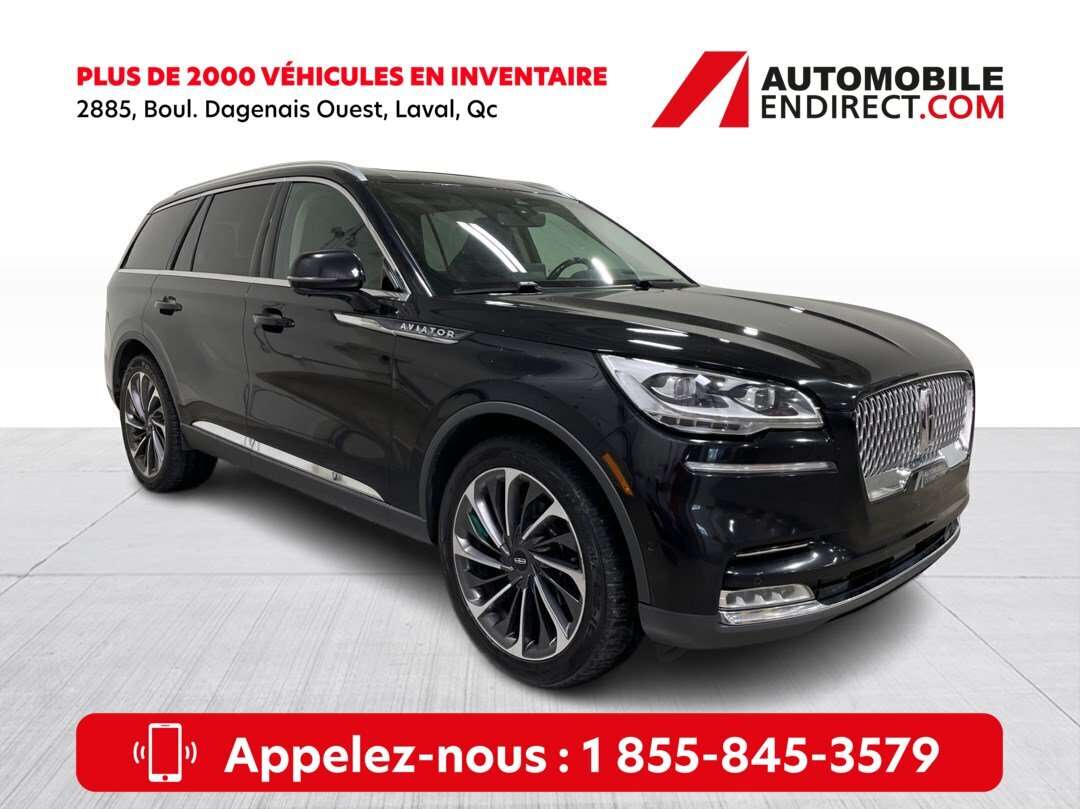 2020 Lincoln Aviator Reserve AWD 6 Places Cuir Toit GPS Sièges Ventilés