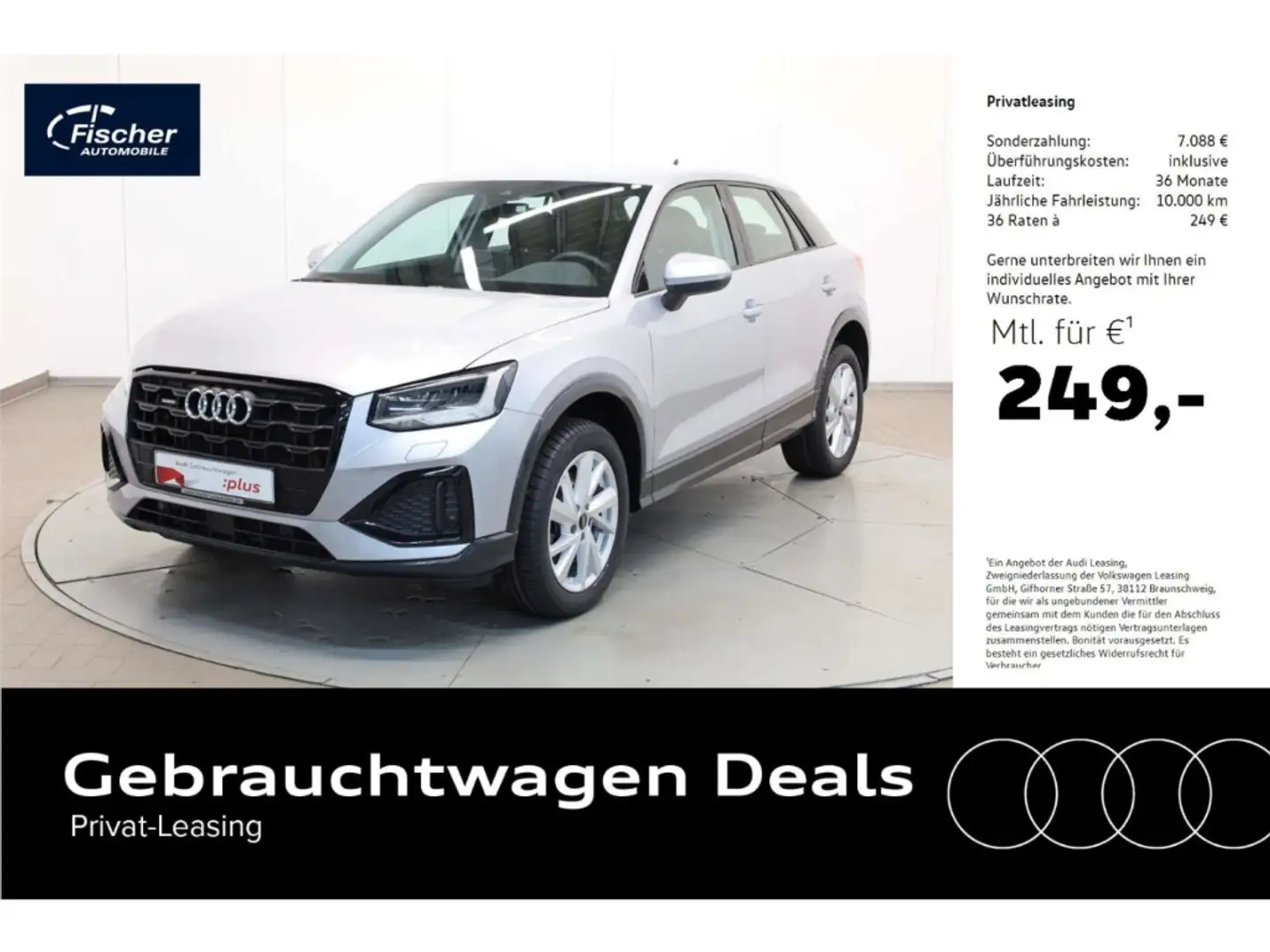 Audi Q2 40 TFSI quattro advanced Silber - 1