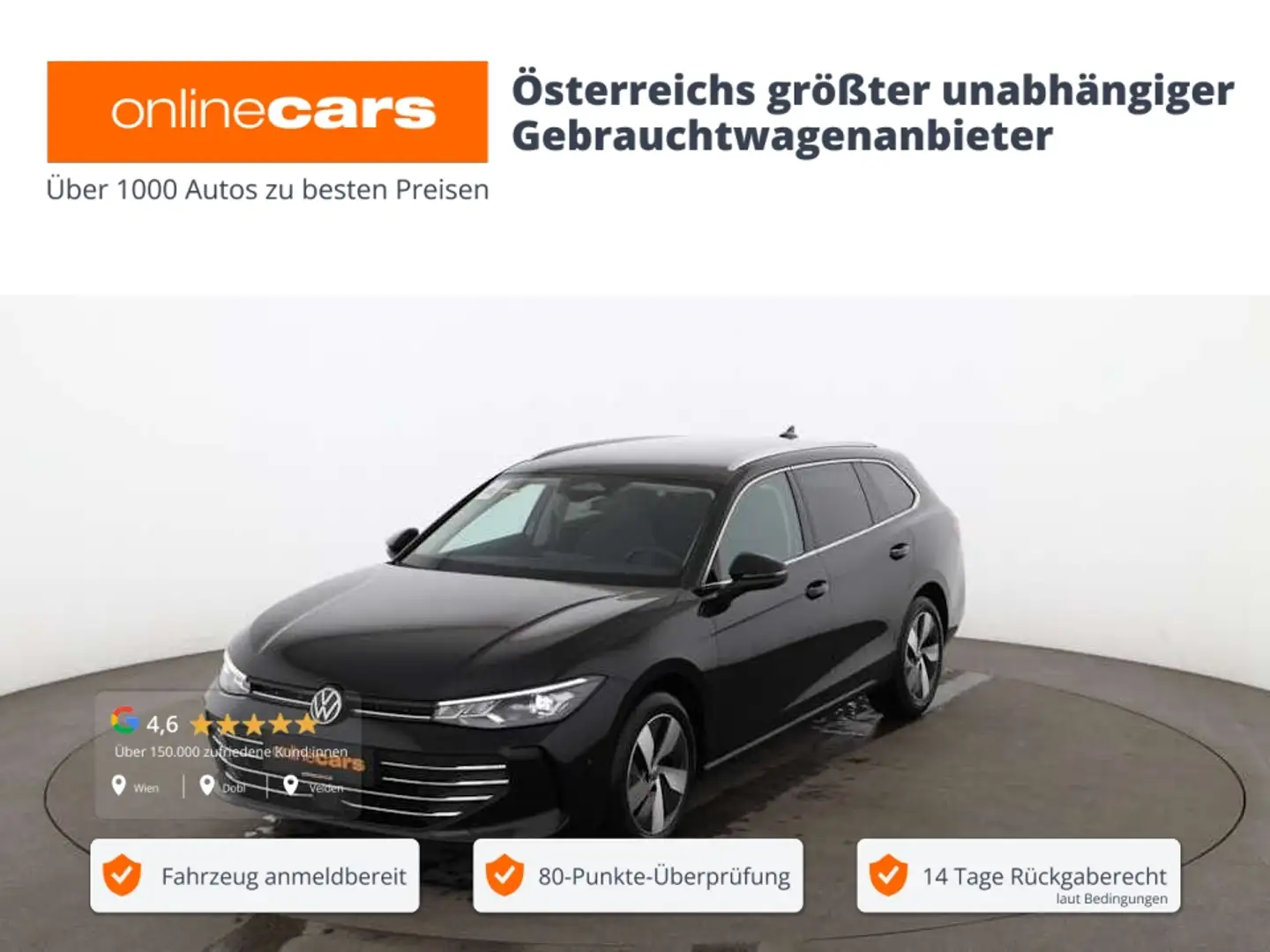 Volkswagen Passat Variant 2.0 TDI Business Aut LED AHK RADAR Schwarz - 1