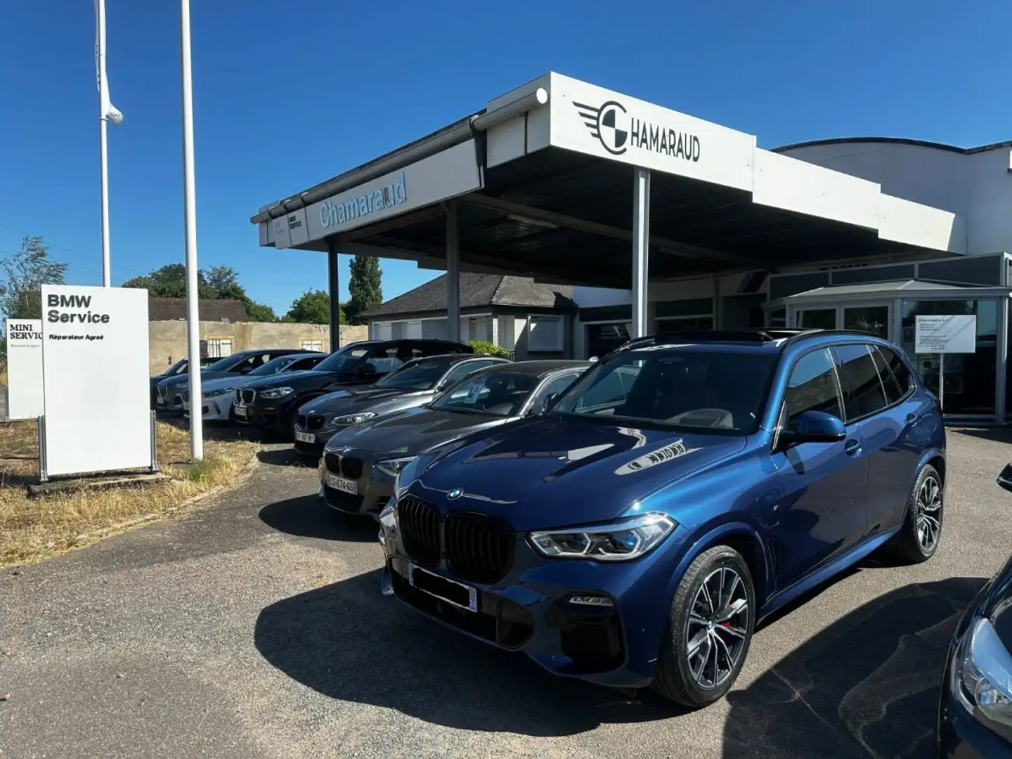 BMW X5 X5 xDrive45e 394ch MSPORT 1ER MAIN Bleu - 1