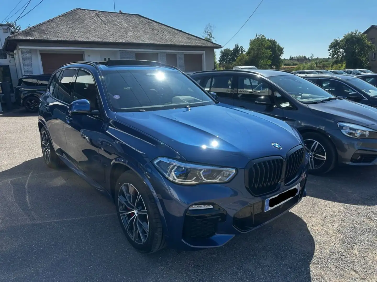 BMW X5 X5 xDrive45e 394ch MSPORT 1ER MAIN Bleu - 2