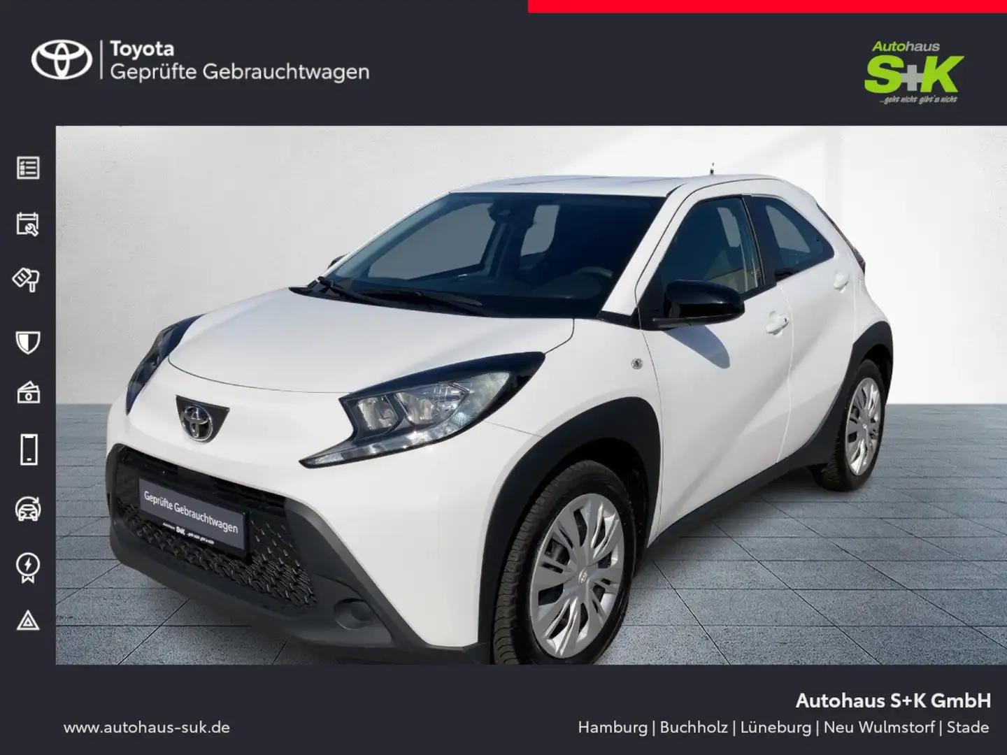 Toyota Aygo X Play 1.0 VVT-i *KAMERA*TEMPOMAT*GJR*SHZ*USB* Blanc - 1