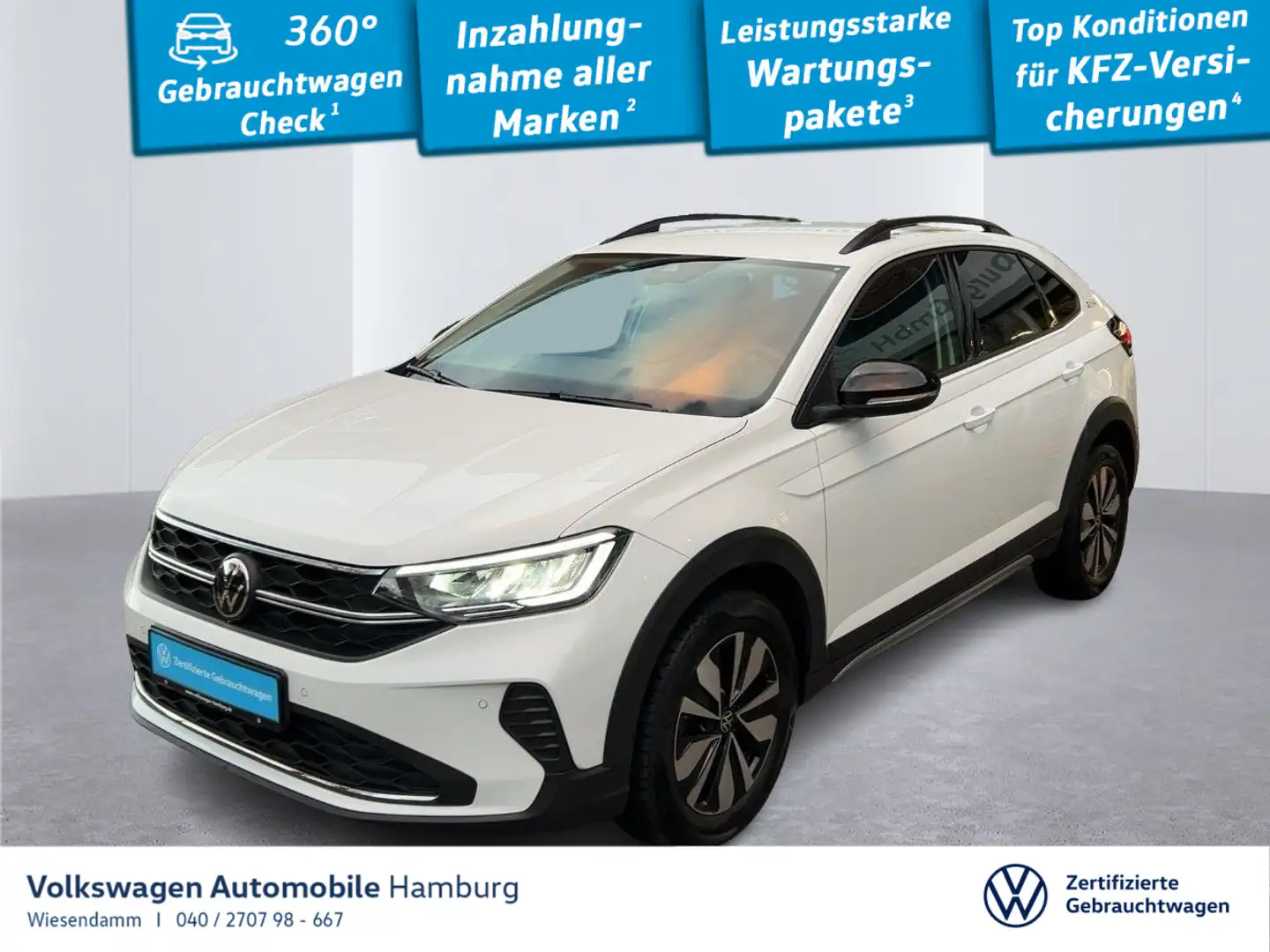 Volkswagen Taigo 1.0 TSI Goal Navi Sitzhzg LED Weiß - 1