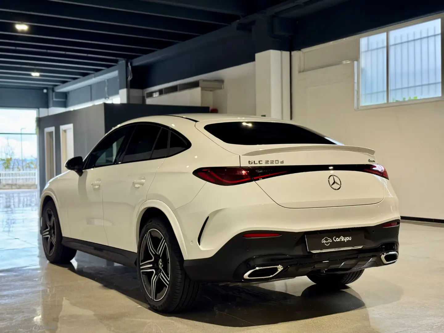 Mercedes-Benz GLC 220 220 d 4Matic Coupé AMG Line Bianco - 2