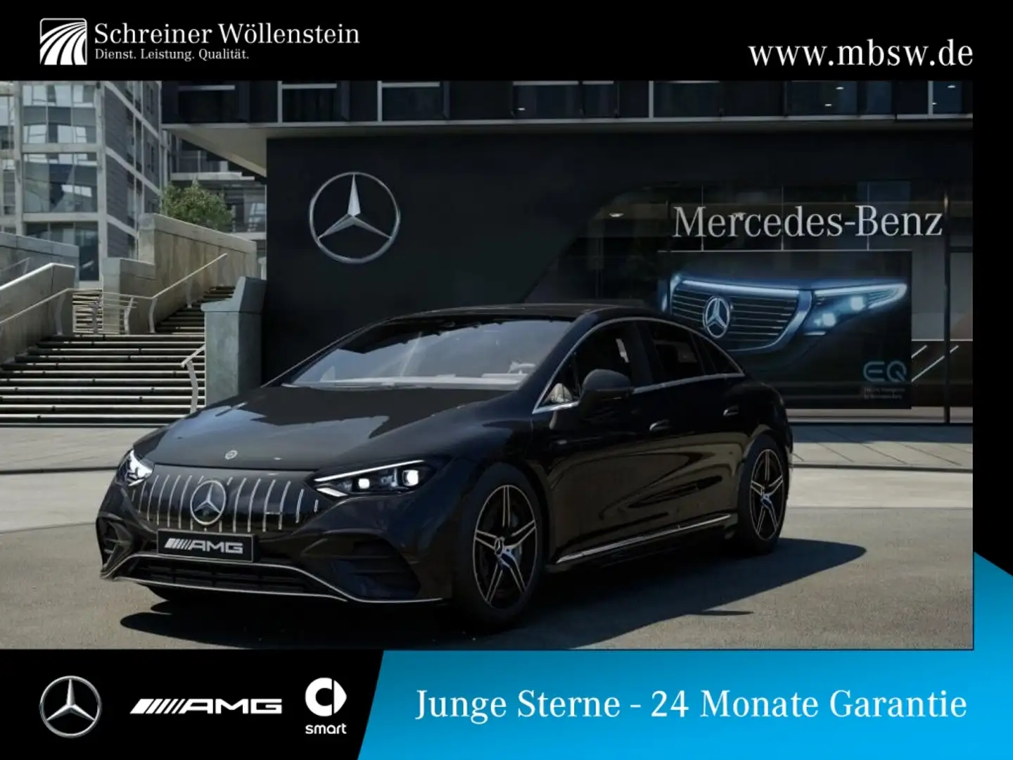 Mercedes-Benz EQE 53 AMG 4M+ PREMIUM*Pano*Sitzklima*HAL*AIR*Bu Zwart - 1