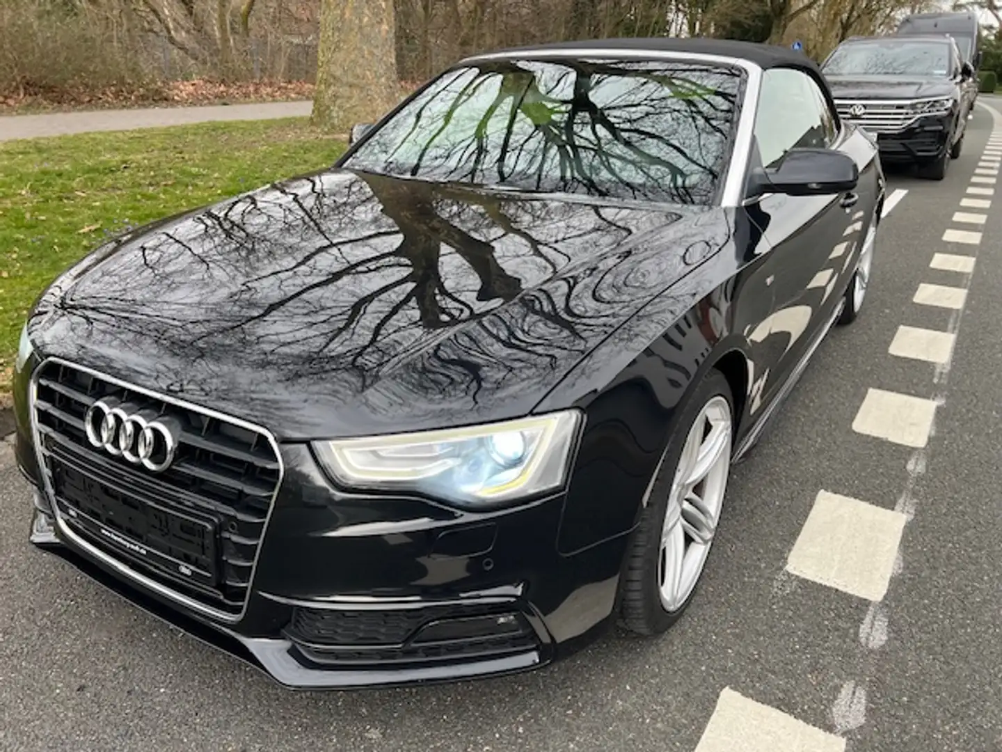 Audi Cabriolet A5 Cabriolet 1.8 TFSI S-Line Sport Plus Vollleder KEYLESS Navi Xenon Negro - 2
