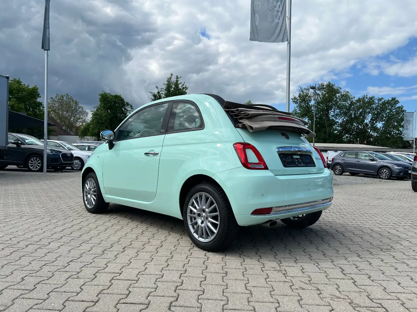 Fiat 500C Cabrio Lounge 1.0 *Navi Klimaauto Alu PDC* Vert - 2
