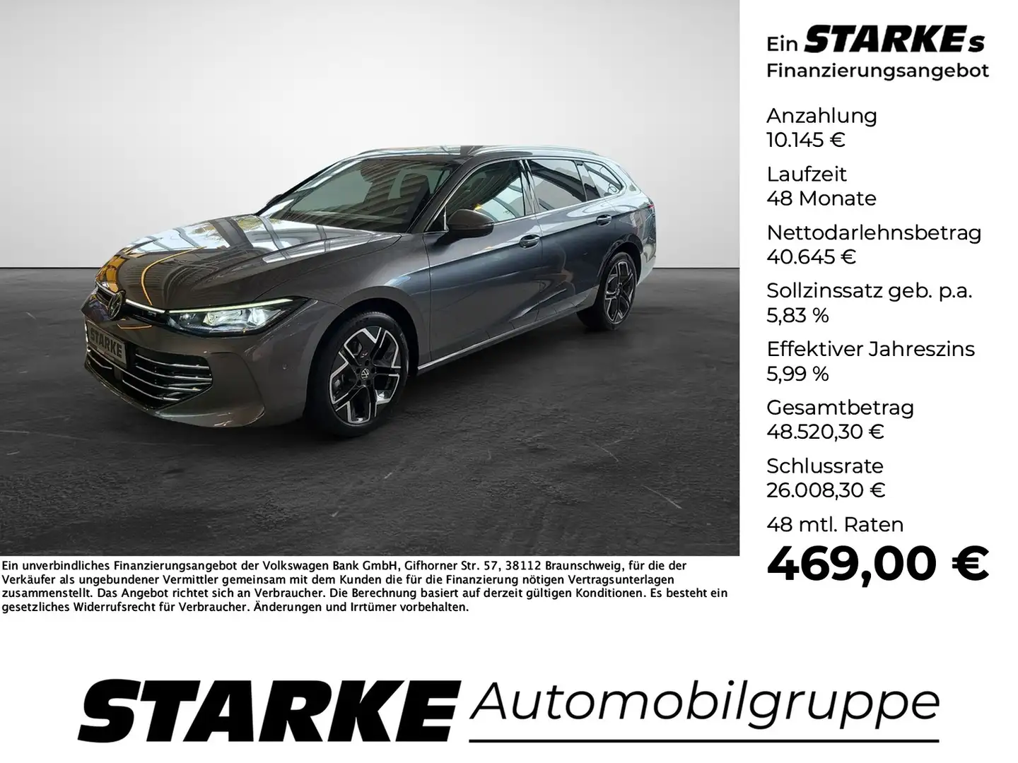 Volkswagen Passat Variant 2.0 TDI DSG Elegance Grijs - 1