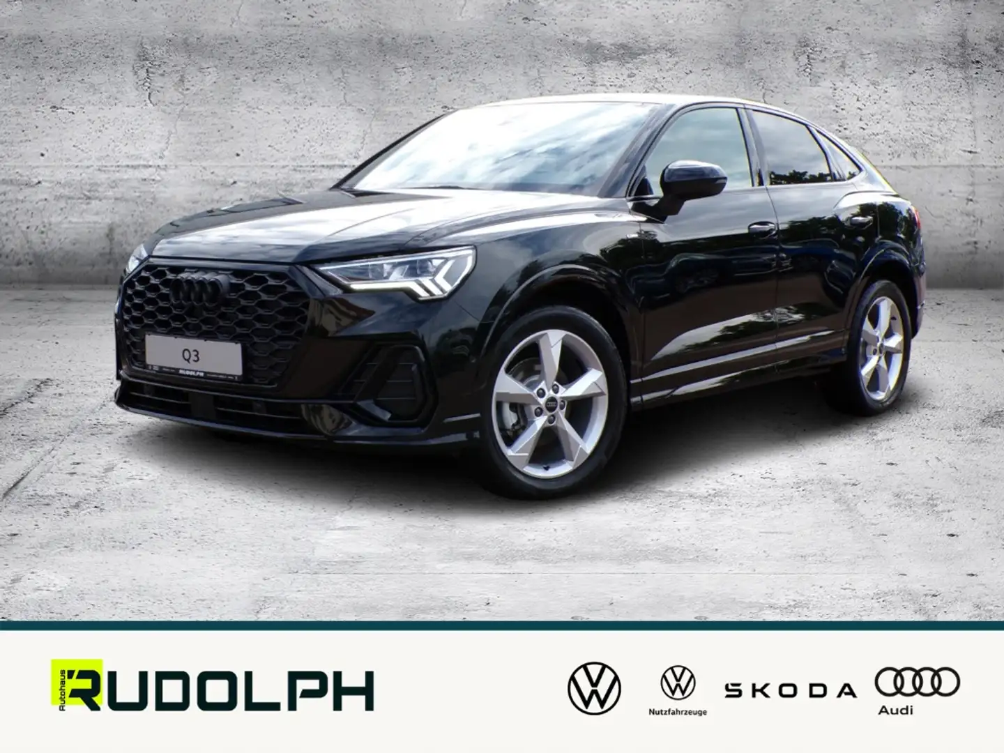 Audi Q3 Sportback S line 35 TFSI S-tronic MATRIX ACC KAMER Schwarz - 1