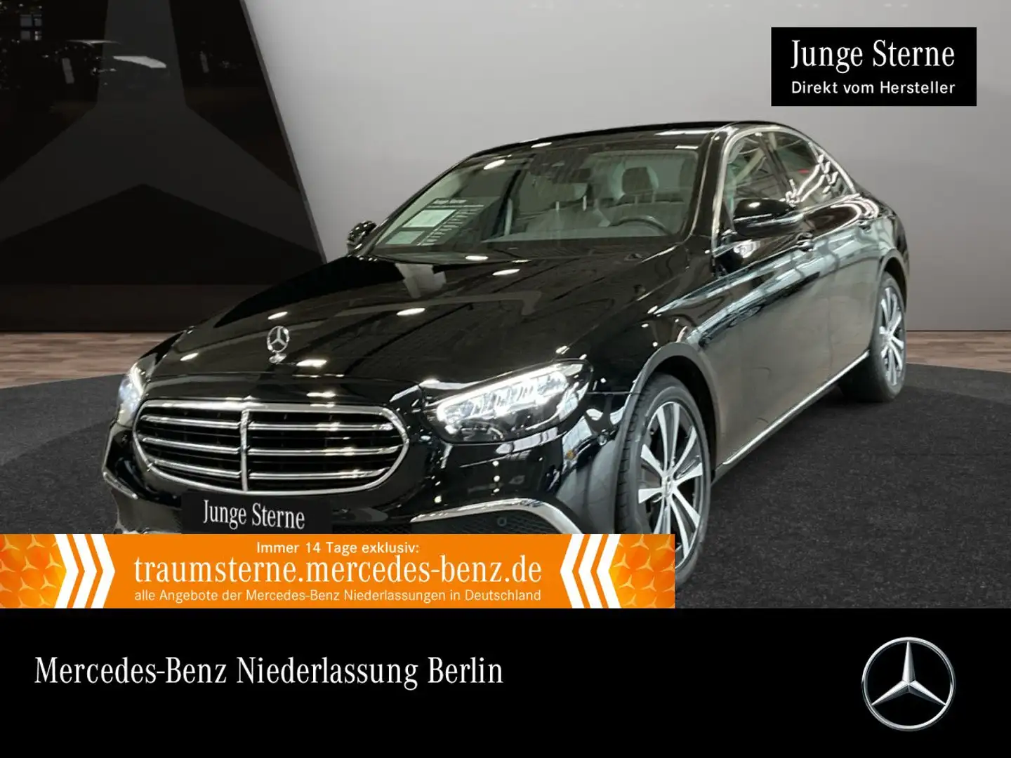 Mercedes-Benz E 220 d EXCLUSIVE+LED+KAMERA+SPUR+TOTW+9G Noir - 1