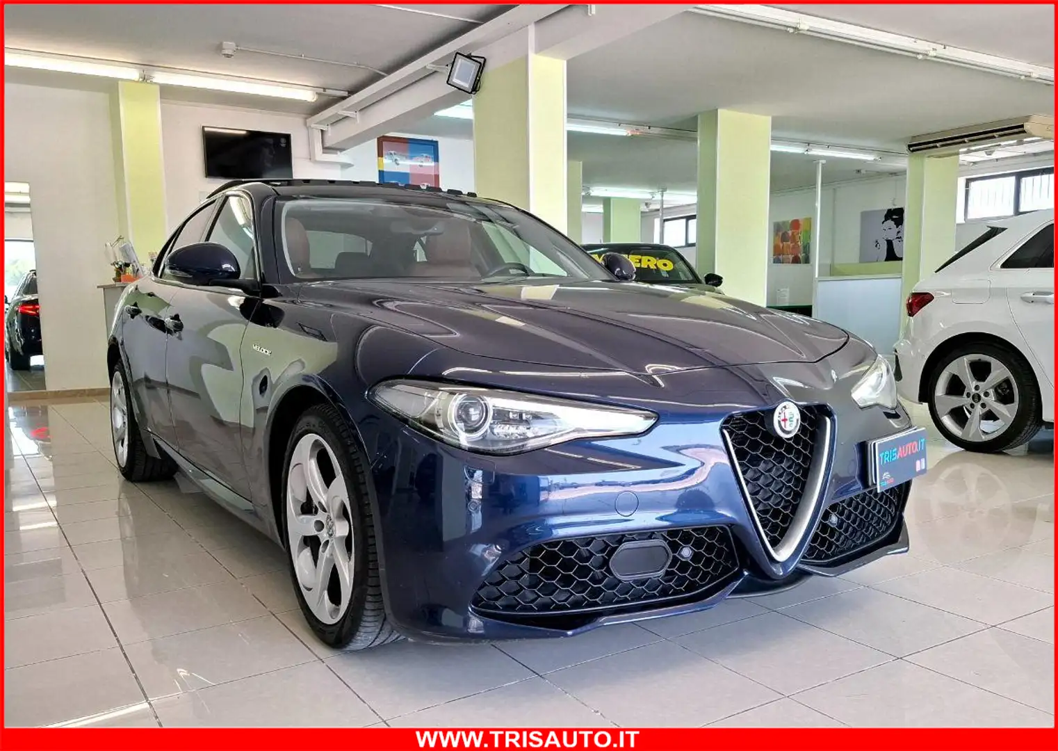 Alfa Romeo Giulia 2.2 d Aut. Q4 Veloce (TETTO PANORAMICO+PELLE+NAVI) Blu/Azzurro - 1