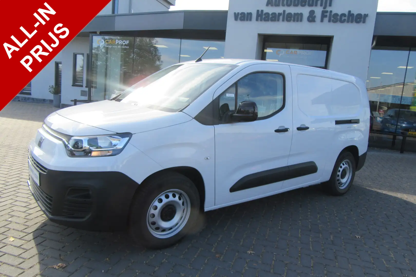 Fiat E-Doblo 136 L2 50 kWh, Navi, Camera, Climat, 2x Schuifd. Blanco - 1