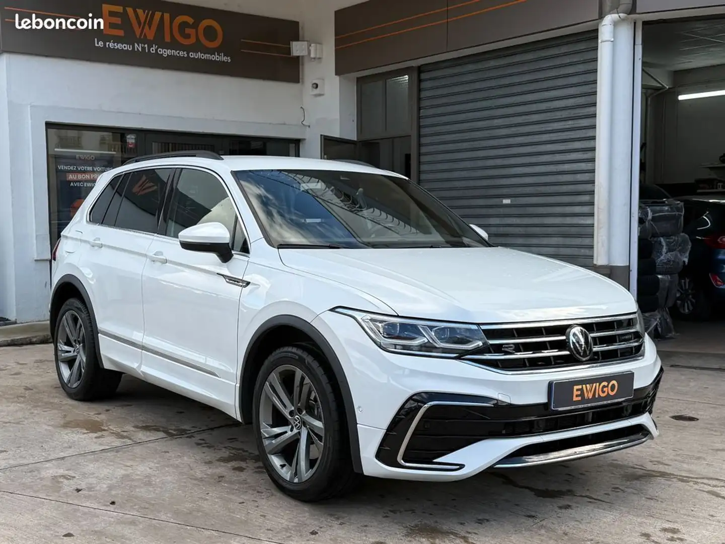 Volkswagen Tiguan ii (2) 1.4 ehybrid 245 r-line dsg6 + hayon electrique acc camera carplay Blanc - 1