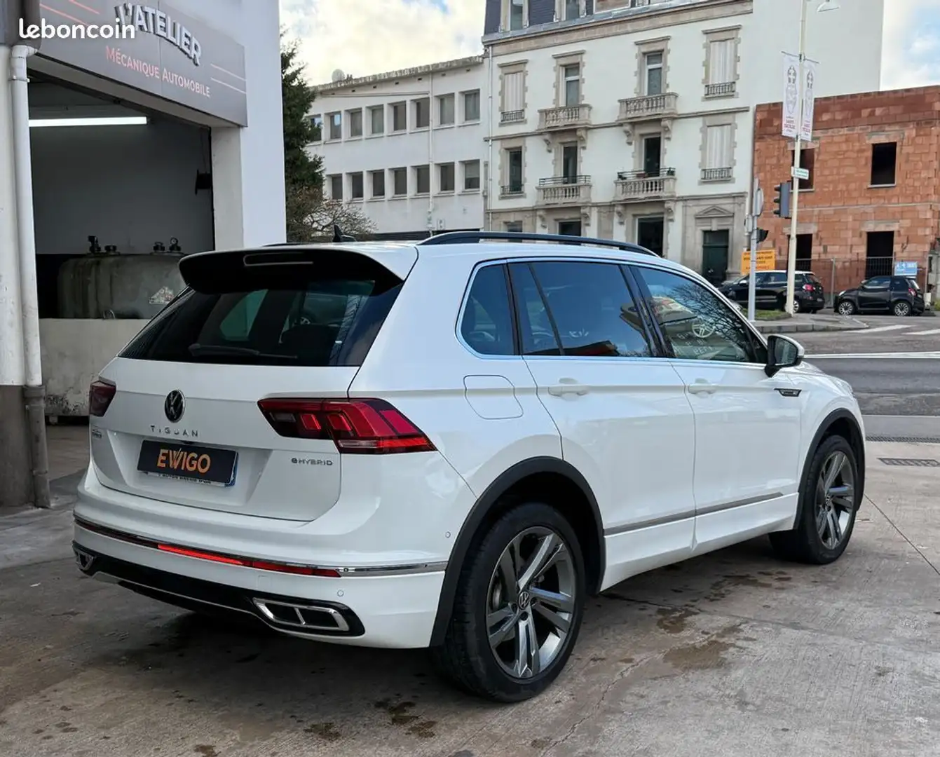 Volkswagen Tiguan ii (2) 1.4 ehybrid 245 r-line dsg6 + hayon electrique acc camera carplay Blanc - 2