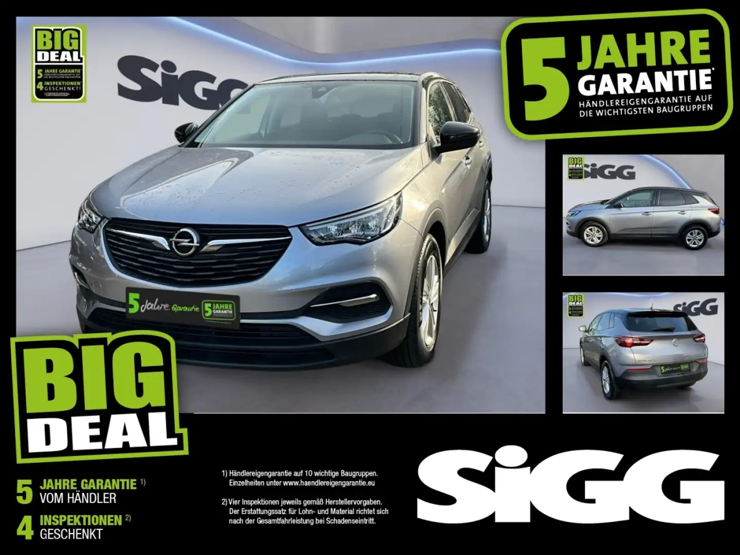 Opel Grandland 1.2 Turbo Edition Rückfahrkamera Grau - 1