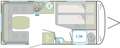 Weinsberg CaraOne 450 FU Mover Sat TV Dusche Weiß - thumbnail 2