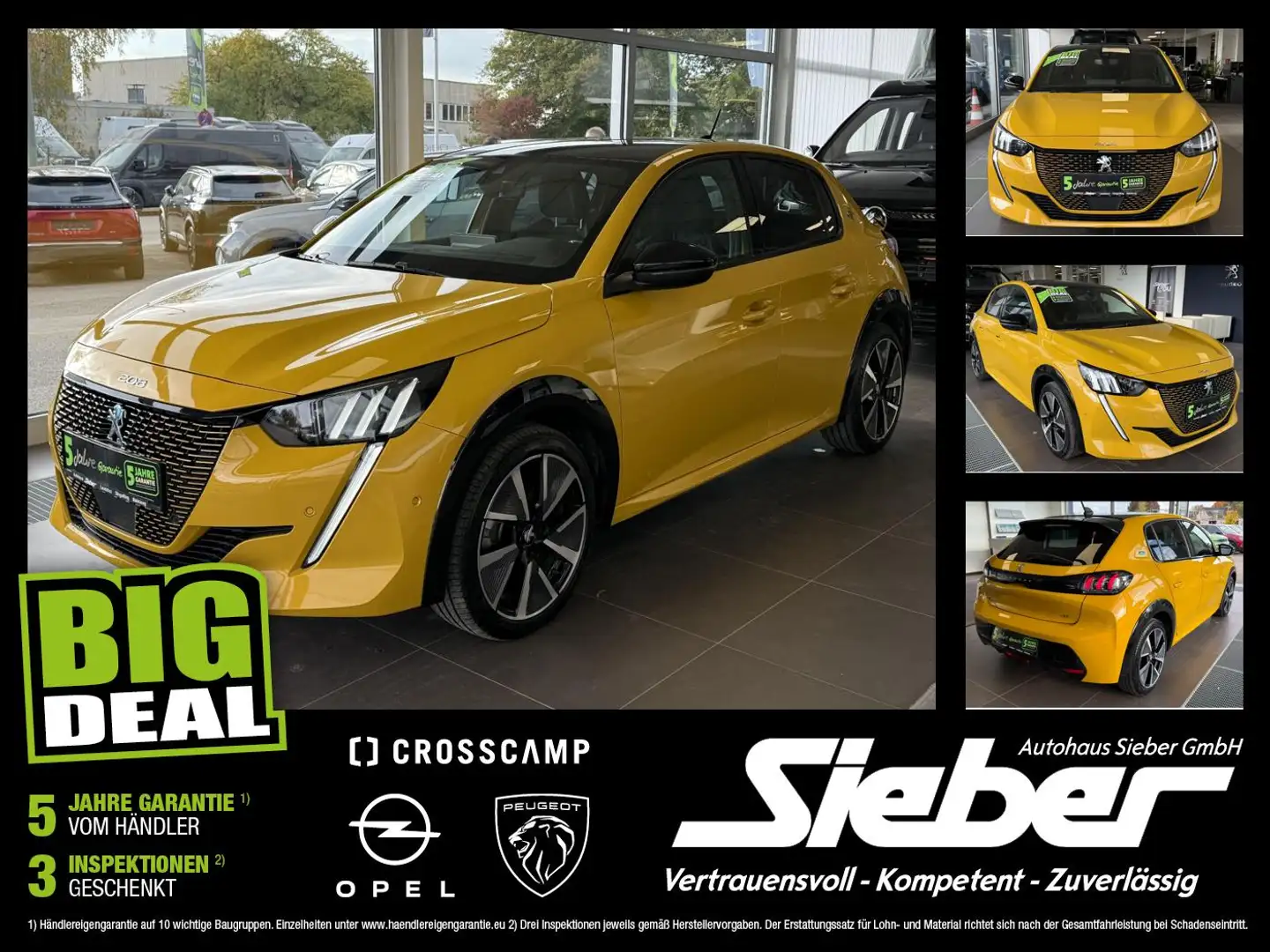 Peugeot 208 GT Pack Sitzhzg*Kamera*Navi*LED*PDC*CarPlay Jaune - 1