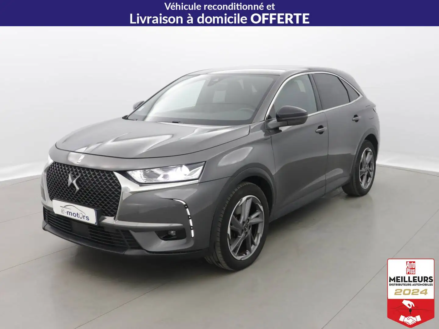 DS Automobiles DS 7 Crossback DS 7 Crossback Hybride E-Tense 225 EAT8 So Chic +C Gris - 1