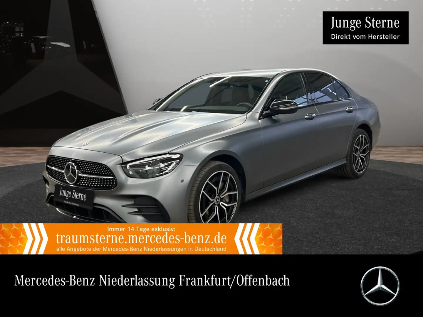 Mercedes-Benz E 300 de 4M AMG+NIGHT+360+LED+FAHRASS+BURMESTER+9G Grau - 1