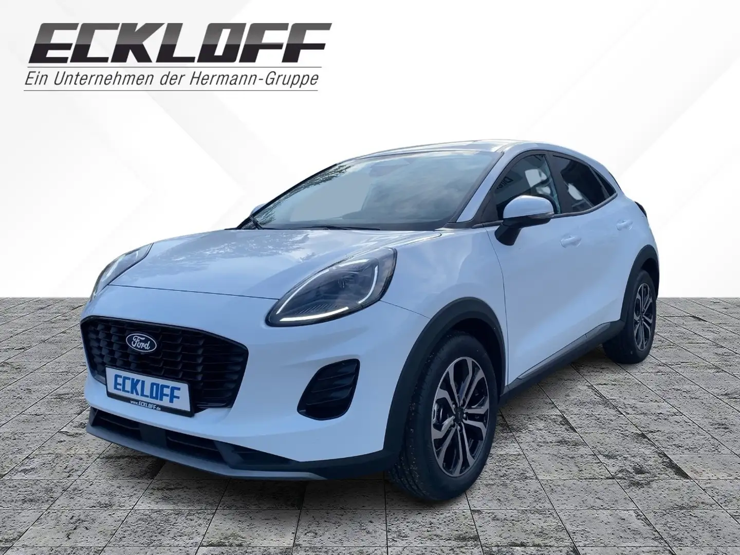 Ford Puma 1.0 EcoBoost Mild Hybrid S/S Titanium *LED Blanc - 1