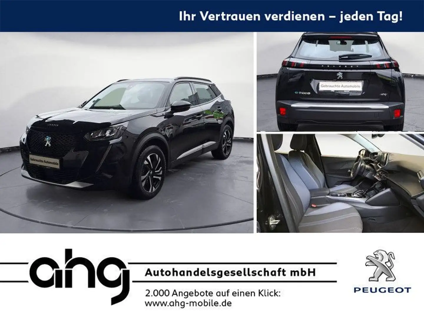 Peugeot 2008 Elektromotor 136 Allure LED Scheinwerfer Bl Schwarz - 1