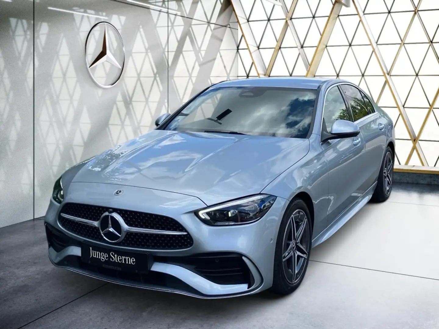 Mercedes-Benz C 200 AMG Memory*DigLight*LenkradHz*360°Kamera** Zilver - 1