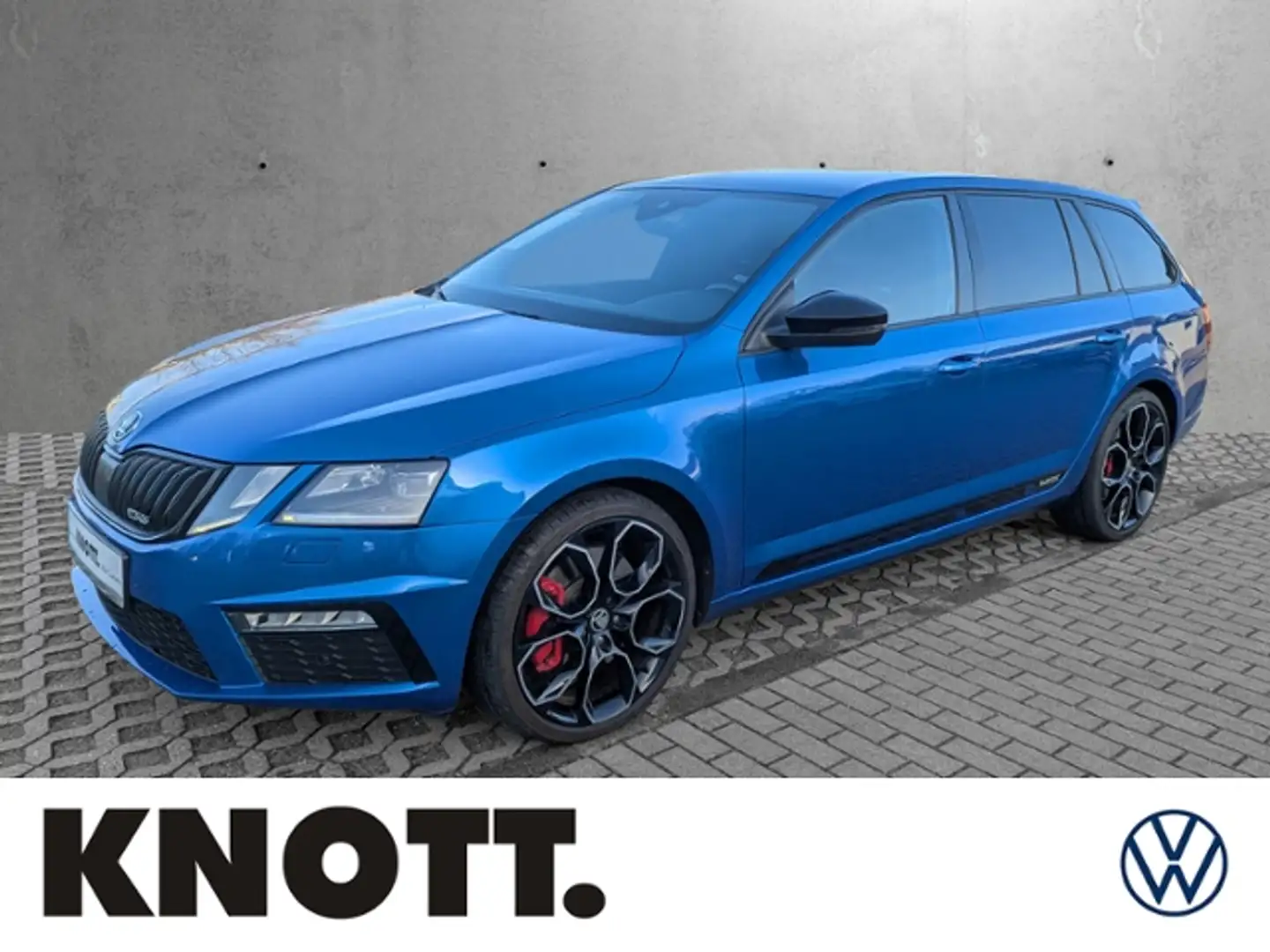 Skoda Octavia Combi RS OCT. LED NAVI AHK DAB Keyless Bleu - 1