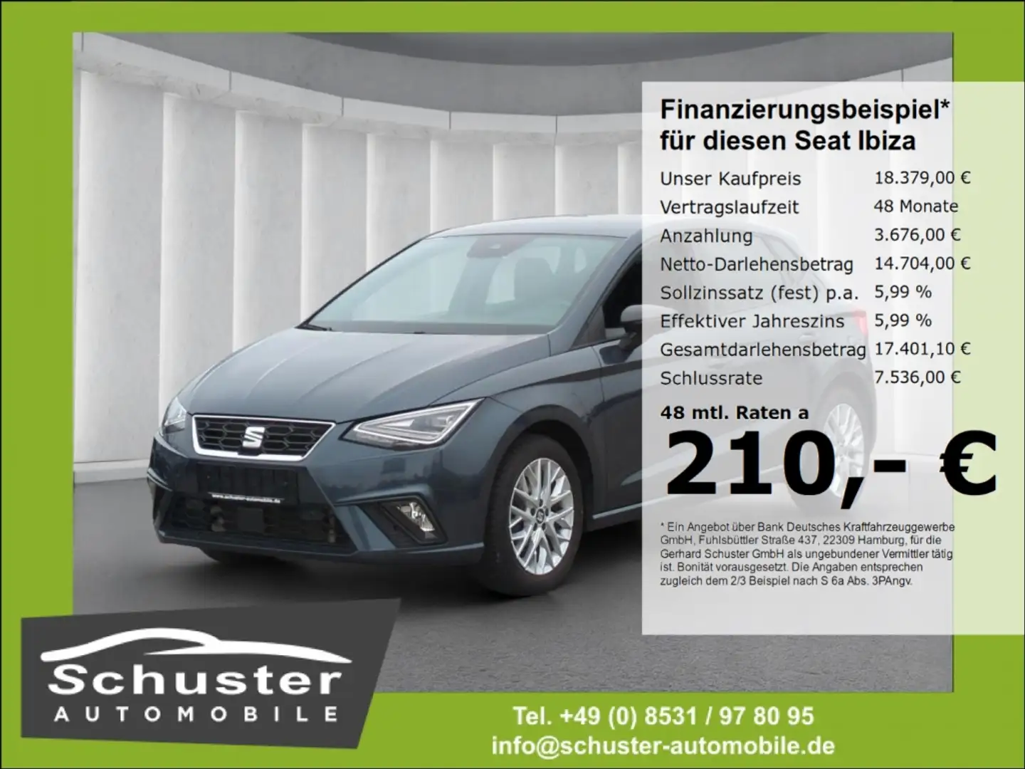 SEAT Ibiza FR 1.0TSI*LED ACC R-Kam digCockp Navi SHZ Grey - 1